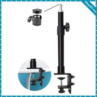 ﹍ Ring Light Desk Mount Stand Tabletop C Clamp Mount Stand Adjustable Table Stand with Standard 1/4 Screw Tip for DSLR Camera Ring Light (1/4 13.8-23.4 )