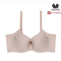 เสื้อใน Wacoal Basic Bra สีเบจ (BE) มีโครง 4/5 คัพ เก็บทรง ฟองบาง ลำตัวใหญ่ เก็บเนื้อข้างๆ 4 ตะขอ บรา ยกทรง รุ่น WB9914