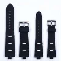 For Bvlgari 22Mm 24Mm Rubber Watch Strap Convex Interface Steel Buckle Durable High Quality Silicone Men Women Watchbands