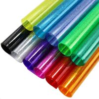 A4 Sheet Glitter Power Transparent PVC Vinyl Fabric Leather For Bows Earring HandBag Bag DIY CN012 Note Books Pads