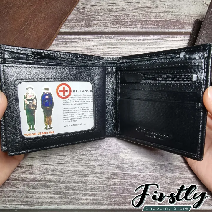 tough-กระเป๋าสตางค์หนังวัวแท้100-หนังนิ่ม-กระเป๋าสตางค์หนัง-กระเป๋าตังค์-กระเป๋าเงิน-กระเป๋าใส่บัตร-leather-wallet-รุ่น-3130