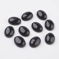 BeeBeecraft 5pcs Natural Flat Back Cabochons Oval 18x13mm for Pendants Necklace Jewelry DIY Craft Making