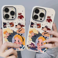 เคสโทรศัพท์มือถือ ซิลิโคนนุ่ม กันกระแทก ลายเจ้าหญิง ปุ่มโลหะ สําหรับ IPhone 14 13 12 11 Pro Max XS X XR 8 + 7 Plus