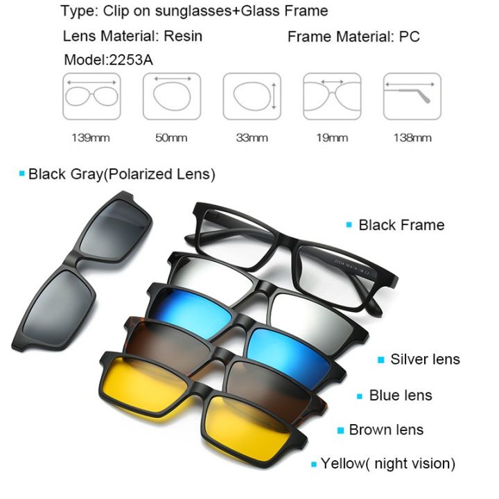 magnetic-sunglasses-womenmen-polarised-magnet-clip-on-myopia-glasses