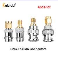 4ชิ้น BNC เพื่อ SMA เชื่อมต่อประเภทชายหญิง RF เชื่อมต่ออะแดปเตอร์ทดสอบชุดแปลงชุด