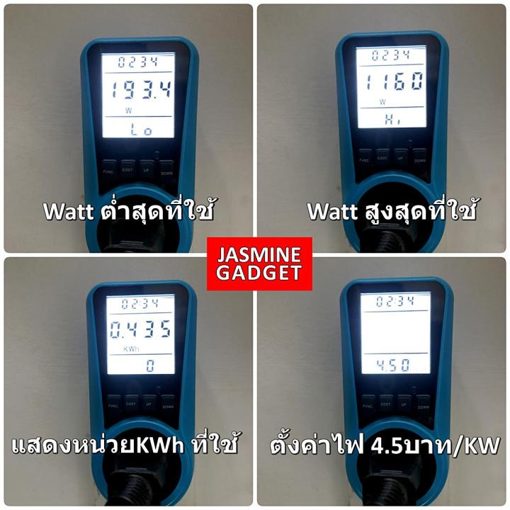 gregory-เครื่องวัดพลังงาน-รองรับ-220v-ในไทย-มีไฟ-backlight-คำนวณค่าไฟได้-power-meter-energy-watt-plug-meter-lcd-watt-voltage-current-frequency