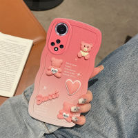 เคสนิ่ม TPU 3มิติสำหรับ Huawei Nova 9 PRO เคส Huawei Nova 9แฟชั่นพรีเมี่ยมไล่ระดับสี3D ความรักหัวใจหมีโทรศัพท์เคส TPU เคสป้องกันนุ่มนิ่ม TPU