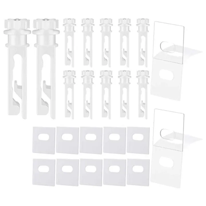30 Sets Of Vertical Blind Repair Tabs12 Total Tabs With 12pcs Vertical Blind White Stem