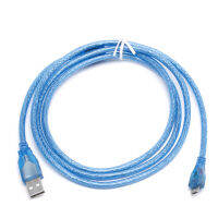 USB 2.0 A ชายไปยัง Micro B 5pin ชาย 28 / 24AWG Data Charger Cable ความเร็วสูง 1.5M