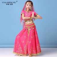 ☬✟ Chiffon Belly Dance Indian Dance Costume Set Bollywood Clothes Children - New Style - Aliexpress