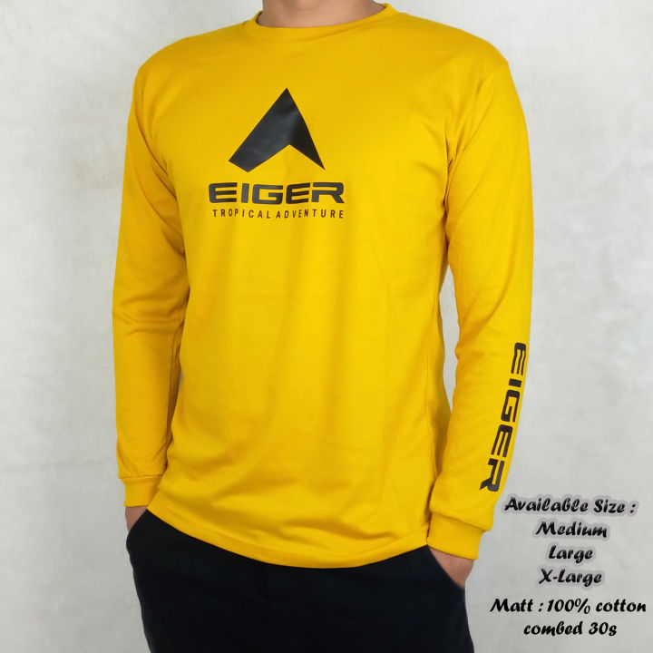 Inchai Store Baju Kaos Lengan Panjang Eiger Terbaru Tebal Baju Kaos Lengan Pendek Eiger 9178