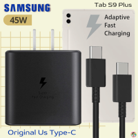 ที่ชาร์จ Samsung 45W (US) สำหรับ ซัมซุง Tab S9 Plus และมือถือทุกรุ่น หัวชาร์จ Usb-C สายชาร์จ Type-C (5A) ยาว1ม. และ2ม. รองรับการชาร์จด่วนแบบพิเศษ Adaptive Fast Charging