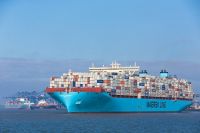 Maersk โปสเตอร์กรอบติดผนังศิลปะเรือขนส่งสุดๆพิมพ์ลายผ้าไหมสำหรับการตกแต่ง Hoom