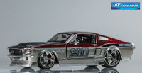 โมเดลรถฟอร์ด มัสแตง ม้าป่า พ่นลาย ฮาเล่ย์ เดวิดสัน ของเล่น สะสม Maisto 1:24 1967 Ford Mustang GT Paint Harley-Davidson Diecast Model Classic Retro Toy Collection