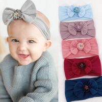 、‘】【= New Baby Top Knot Headbands Baby Headwrap With Bow Baby Turban Tie Knot Headwrap Hair Band Accessories