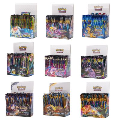 【LZ】 324Pack in Boxes Pocket Monster Pikachu  Shining Fate Style English Card Game Series Childrens Exquisite Toys Birthday Gifts