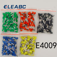 E4009 หลอดฉนวนขั้วต่อ 4MM2 100 ชิ้น/แพ็คสายเชื่อมต่อสายเคเบิลฉนวนฉนวน CRIMP TERMINAL CONNECTOR E--yfm6