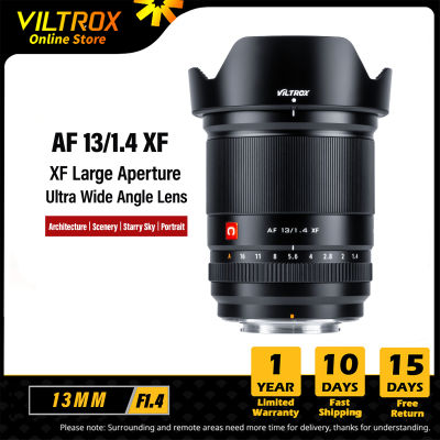 Viltrox 13มม. F1.4 Fuji X โฟกัสอัตโนมัติเลนส์มุมกว้างพิเศษ APS-C รูรับแสงขนาดใหญ่สำหรับ Fujifilm XF Mount กล้อง X-T4 T100 VLOG วิดีโอ