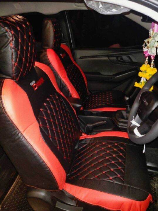 ส่งฟรี-1-คู่-หุ้มเบาะรถยนต์แบบสวมทับ-ลาย-vip-5d-d-max-2020-2022