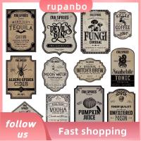 RUPANBO039392692 สติกเกอร์ปิดผนึก สติกเกอร์ขวดไวน์ กันน้ำกันน้ำได้ สติกเกอร์ตกแต่งลาย ฉลากขวดเครื่องดื่มบาร์ ดีไอวาย ค้างคาวหัวกระโหลก สติกเกอร์บรรจุภัณฑ์ขวด ของตกแต่งงานปาร์ตี้