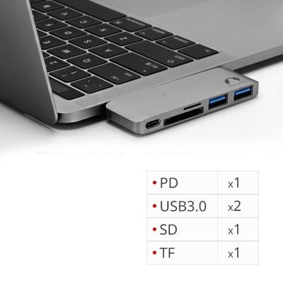 【⊕Good quality⊕】 jhwvulk Snowkids Laphub Dock พอร์ตขยาย Usb ประเภท C ไปยัง Usb อะแดปเตอร์ไฟการ์ดความจำสำหรับ Macbook Huawei Samsung