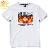 BIL เสื้อยืดผู้ชาย T-shirt เสื้อยืดถูกๆ  Dextreme เสื้อดาบพิฆาตอสูรT-shirt DYB-010 Demon Slayer เรนโงคุ เคียวจูโร่ Rengoku มี สีขาว และ สีดำ