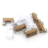 XMM-20pcs/lot Fuse Glass Tube Fuse Base Socket 5x20mm Fuse Box/ Clip Yellow With Transparent Cover