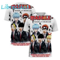 Mashle Magic And Muscles เสื้อยืด Anime Manga พิมพ์ 3D Street Wear ผู้ชายแฟชั่นผู้หญิงบวกขนาดเสื้อยืดเสื้อยืดเสื้อผ้าด้านบน