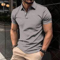 Solid Color MenS Polo Shirt High Quality 3d Print T-Shirt Summer Casual Short Sleeve Tops Oversized Polo Shirts Male Clothing