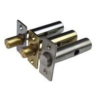 Stainless Steel Invisible Lock Copper Core Hardware Pipe Tube Well Security Mortise Locks for Fireproof Door Escape Aisle Locks