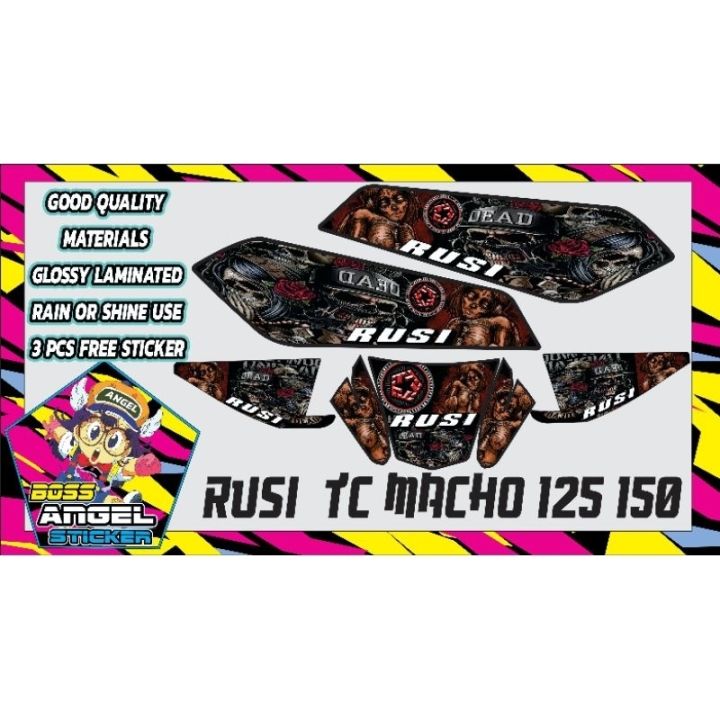 Rusi Tc Macho 125 150 Tribal Decals Lazada Ph