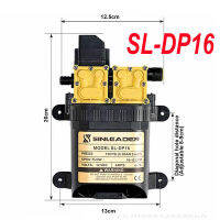 เครื่องพ่นน้ำไดอะแฟรมแรงดันสูงขนาดเล็กปั๊มน้ำงานเกษตร,SL-DP16โมเดล12V 130PSI 10-12LPM ใช้ไฟฟ้าคู่ปั๊มพลังงาน