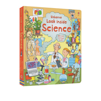 Usborne look inside science sneaks a peek at the young version to uncover the secrets of science childrens stem cognitive enlightenment picture book cardboard flipping through the popular science picture book eusborne