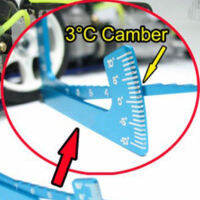 3 In 1เครื่องวัด Camber ขนาดความสูงล้อวัด RC เครื่องมือสำหรับ1/10 1/8 GT Buggy ดริฟท์รถบรรทุกตีนตะขาบ