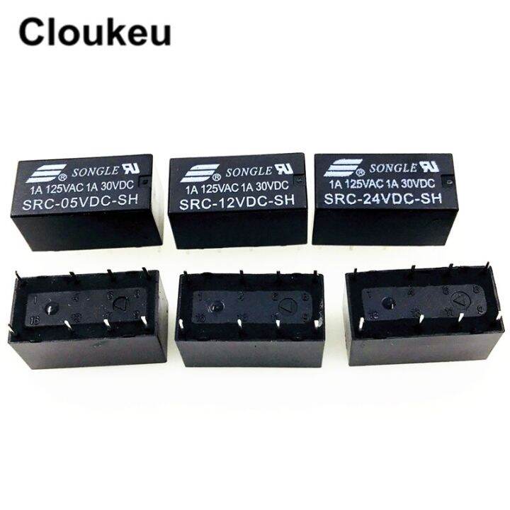 รีเลย์-dip8-src-05vdc-12vdc-24vdc-sh-5v-12v-24v-1a-2ชิ้น