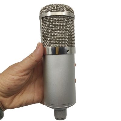 หลอดคอนเดนเซอร์โลหะเงิน DIY อุปกรณ์เสริมไมโครโฟนตัวไมค์เคสผลิต Swr-050 Aksesori Mikrofon