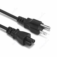 US Plug Power Cable 3 Pin Prong C5 Cloverleaf American USA Power Cable Cord 1.2m 4ft For AC Adapters Laptop Notebook