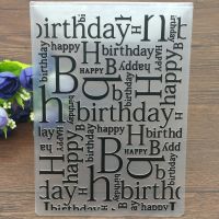 HAPPY BIRTHDAY Plastic Embossing Folders for DIY Scrapbooking Paper Craft/Card Making Decoration Supplies