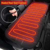 Car Heated Rear Seat Cover Cushion 2nd Row Seat Warmer 12V 24V Heating Warming Winter Pad Protector Cover Styling