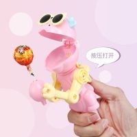 【LZ】✠  Lollipop Holder Decompression Toys Store Candy Personality Toys  Lollipop Robot Decompression Candy Dustproof Toy Gift