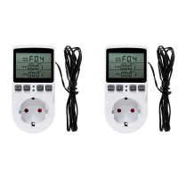 ♛ LBER 2X Multi-Function Thermostat Temperature Controller Socket Outlet With Timer Switch 16A Heating Cooling Mode EU Plug