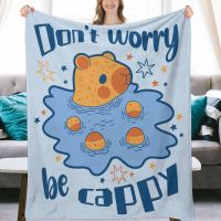 Fashion Animals Flannel Blankets Cartoon Capybara Thin Quilt 3D Printed Throw Blanket Office Nap Baby Cozy Quilts Dropshipping