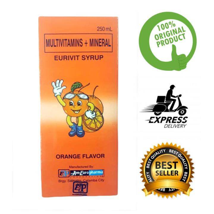 Eurivit Syrup Multivitamins and Minerals for Kids 250ml Lazada PH