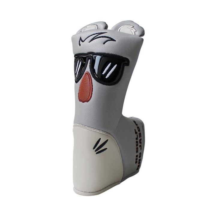 golf-headcover-koala-stlye-golf-head-cover-for-driver-fairway-hybrid-putter-pu-leather-protector