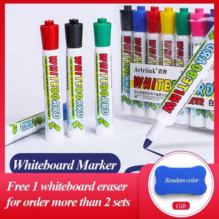 artriink-erasable-whiteboard-marker-4-12-colors-childrens-drawing-pen-board-markers-refill-ink-school-classroom-supplies