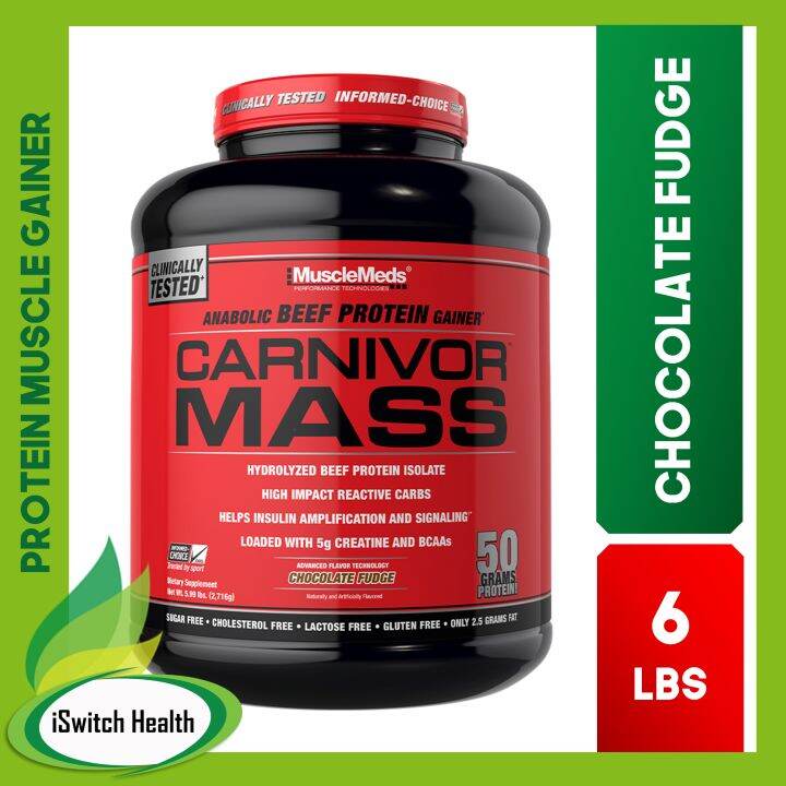 Musclemeds Carnivor Mass Beef Protein Lean Gainer 6lbs Chocolate Fudge Lazada Ph