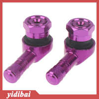 yidibai 2pcs CNC รถจักรยานยนต์90องศามุมล้อยางก้าน tubeless Valve อลูมิเนียม