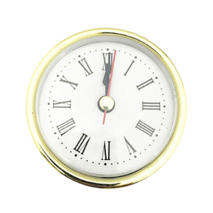 นาฬิกาควอทซ์แบบสอดเข้าตาอุปกรณ์นาฬิกาควอตซ์ขนาดเล็กทำจากพลาสติกทนทานสำหรับใช้ในบ้าน1ชุด