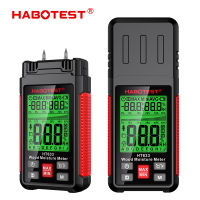 HABOTEST HT633 เครื่องวัดความชื้นไม้ เข็ม Digital Humidity Detector Ambient Temperature Humidity จอแสดงผล LCD Backlight