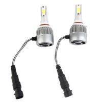 WOND หลอดไฟ LED รถยนต์ C6 9005,1คู่4000LM 12-24V 80W 6000K ไฟหน้าซีนอนสีขาว